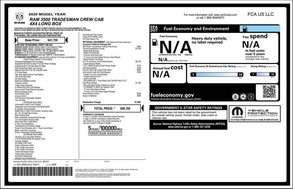 2020 RAM 3500 Image 9