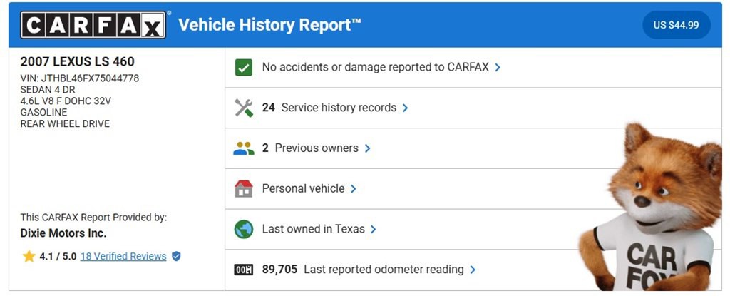 2007 Lexus LS Image 6