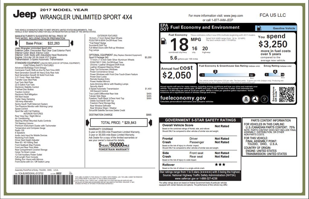 2017 Jeep Wrangler Unlimited Image 21