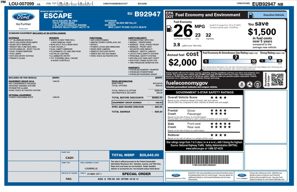 2014 Ford Escape Image 21