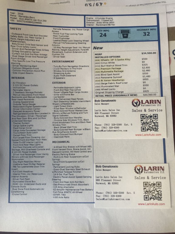 2016 Mercedes-Benz GLA-Class Image 2