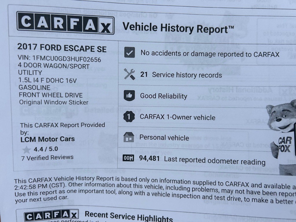 2017 Ford Escape Image 12