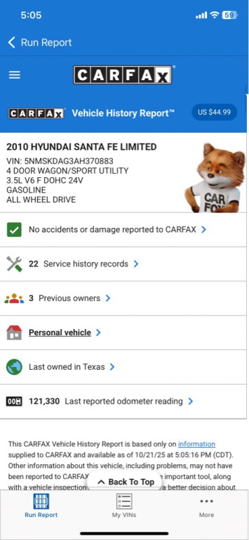 2010 Hyundai Santa Fe Image 31