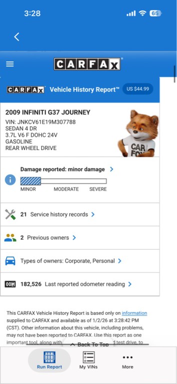 2009 INFINITI G37 Image 33