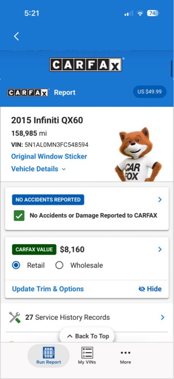 2015 INFINITI QX60 Image 31