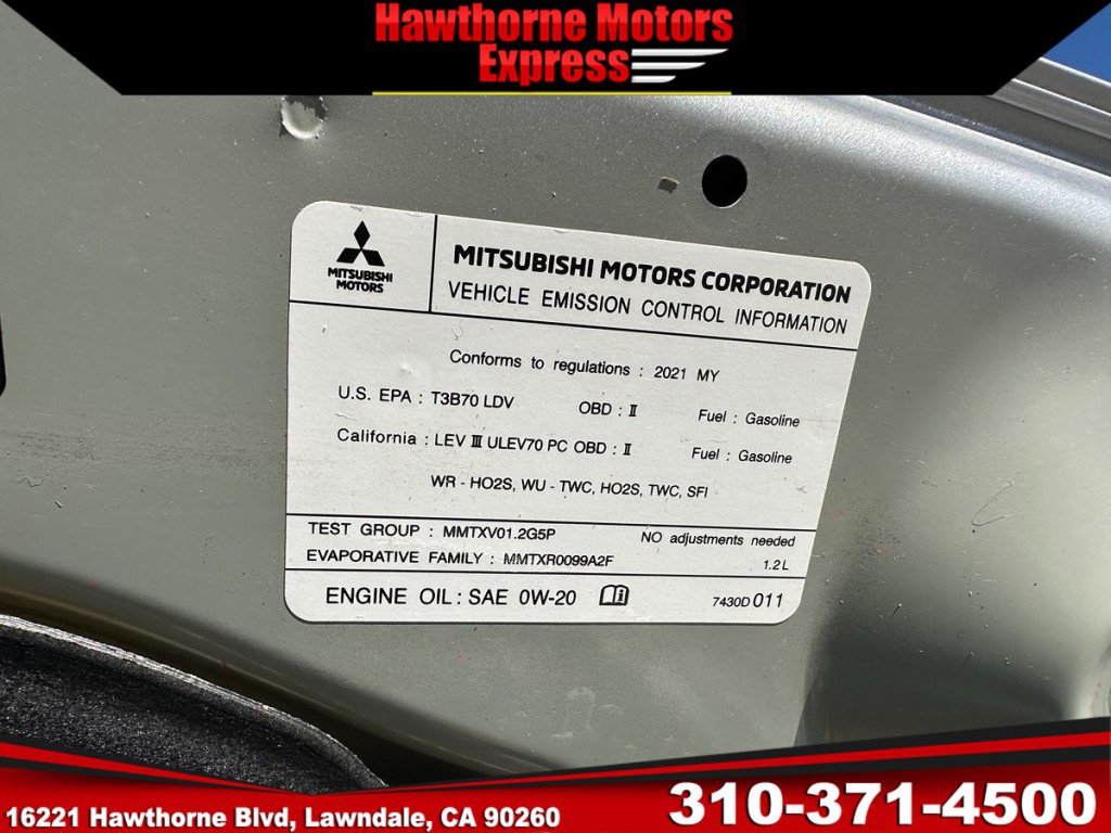 2021 Mitsubishi Mirage Image 23