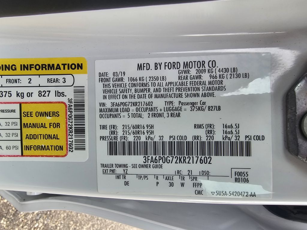 2019 Ford Fusion Image 23