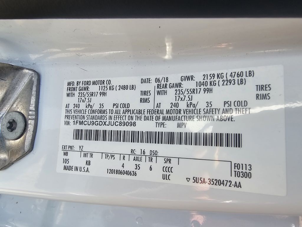 2018 Ford Escape Image 23