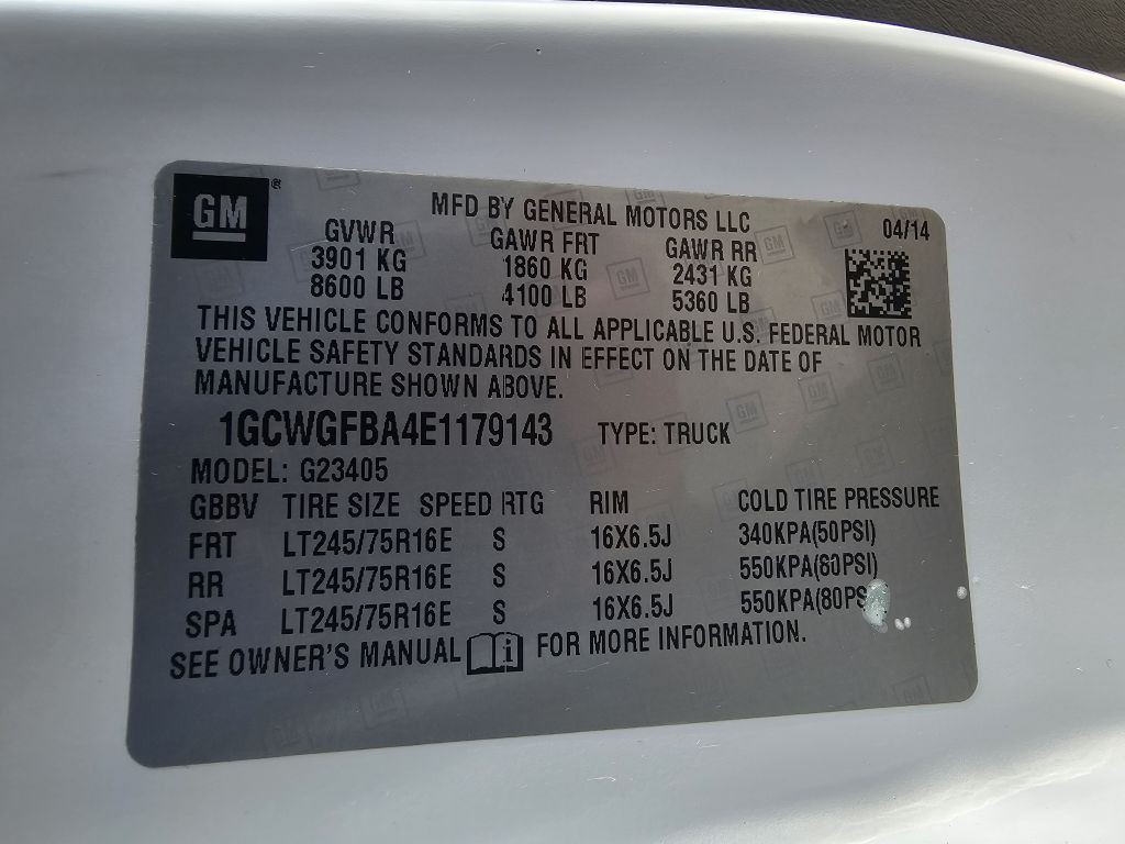 2014 Chevrolet Express Image 24