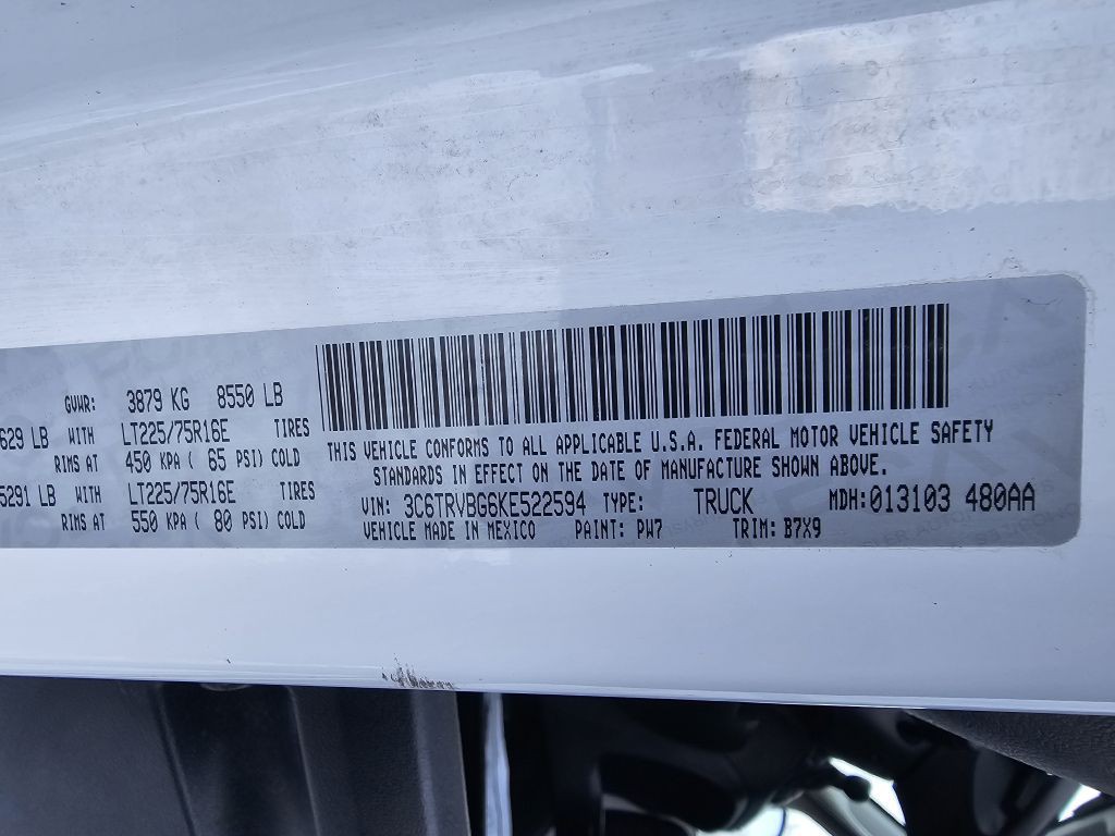 2019 RAM Promaster Image 24