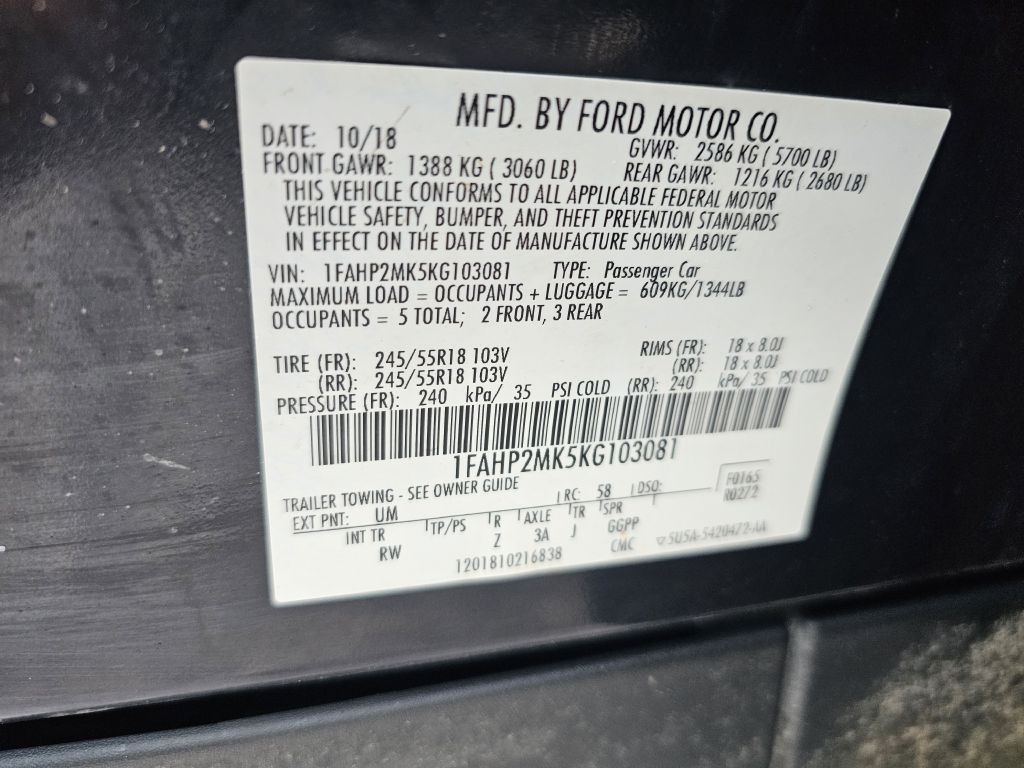 2019 Ford Taurus Image 23