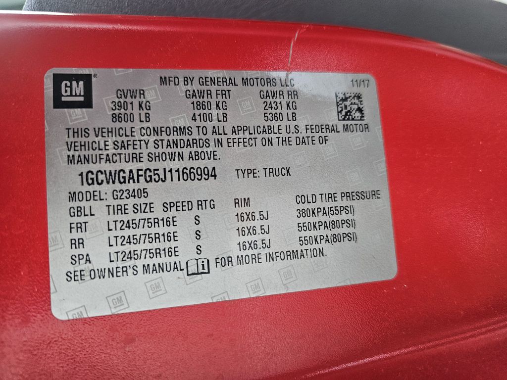 2018 Chevrolet Express Image 24