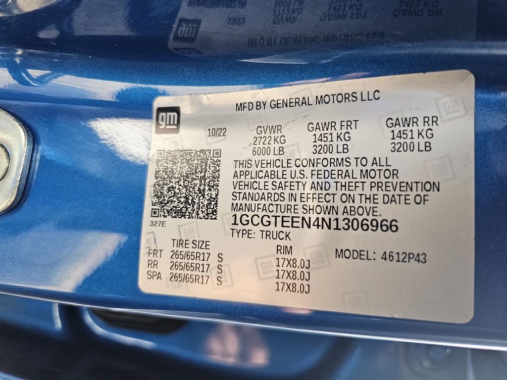 2022 Chevrolet Colorado Image 24