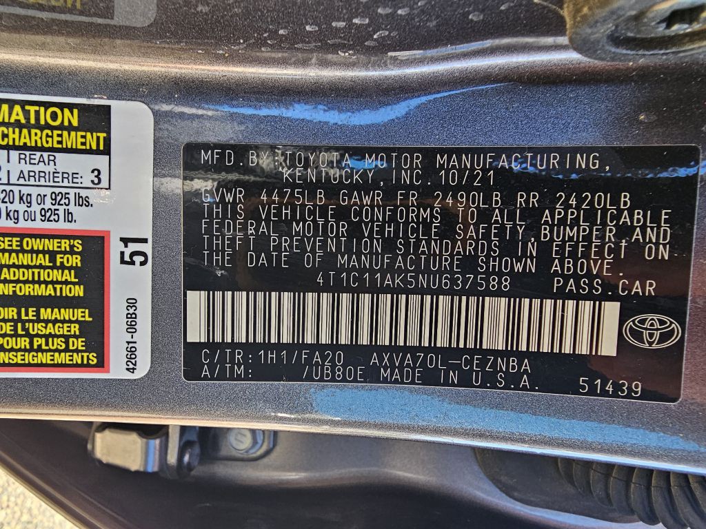 2022 Toyota Camry Image 22