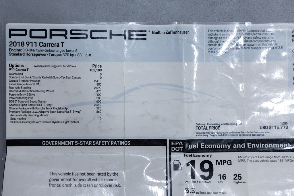 2018 Porsche 911 Image 92