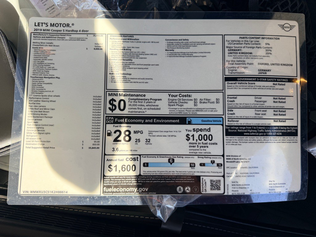 2019 MINI Cooper Image 19