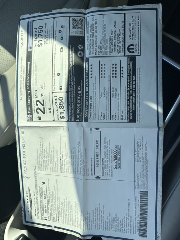2020 Chrysler Pacifica Image 37