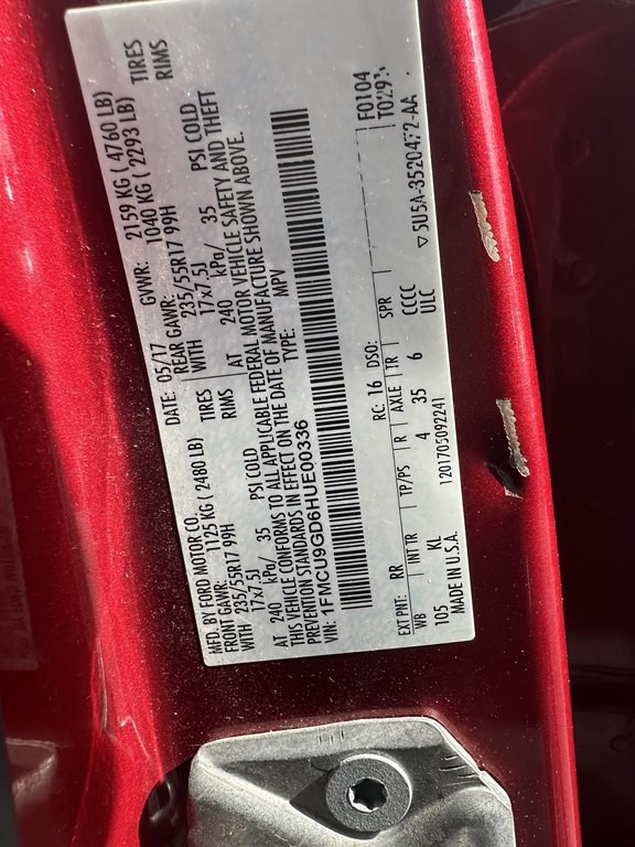 2017 Ford Escape Image 16