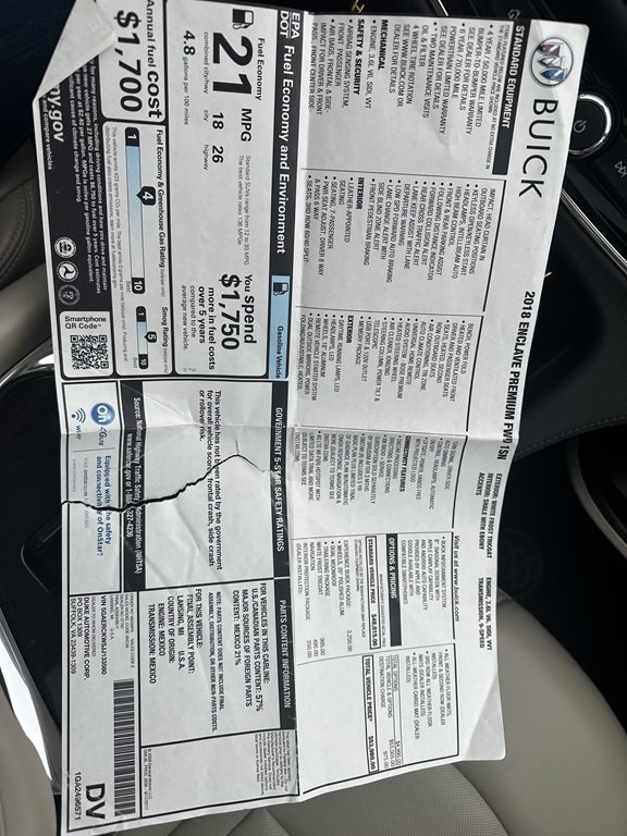 2018 Buick Enclave Image 36