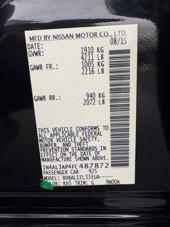 2015 Nissan Altima Image 21