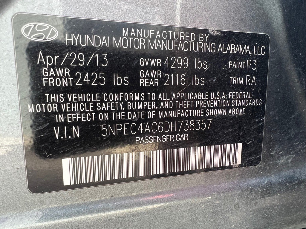 2013 Hyundai Sonata Image 11