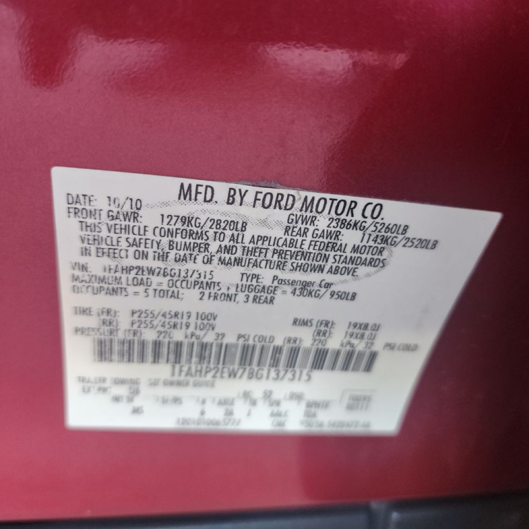 2011 Ford Taurus Image 10