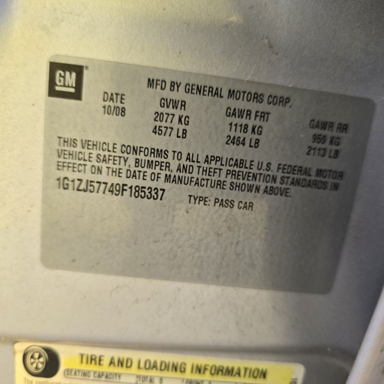 2009 Chevrolet Malibu Image 17