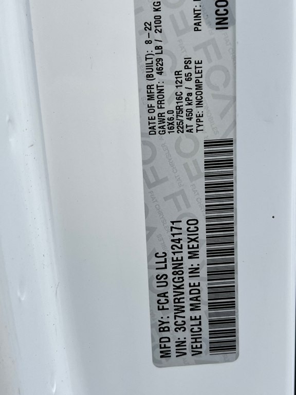 2022 RAM Promaster Image 12