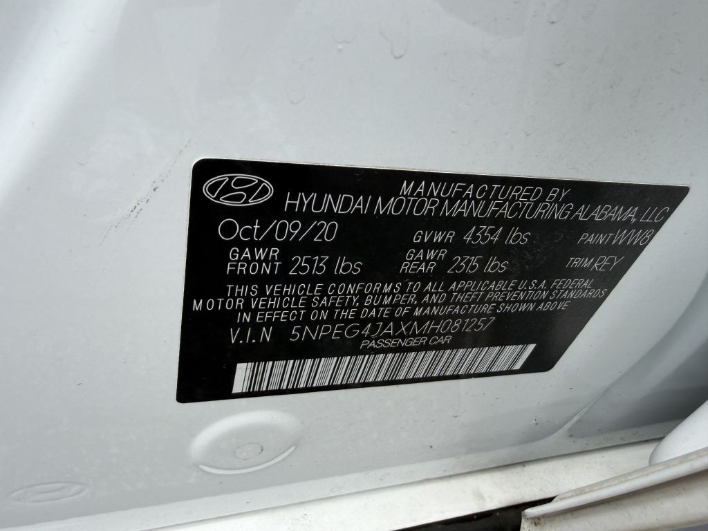 2021 Hyundai Sonata Image 34