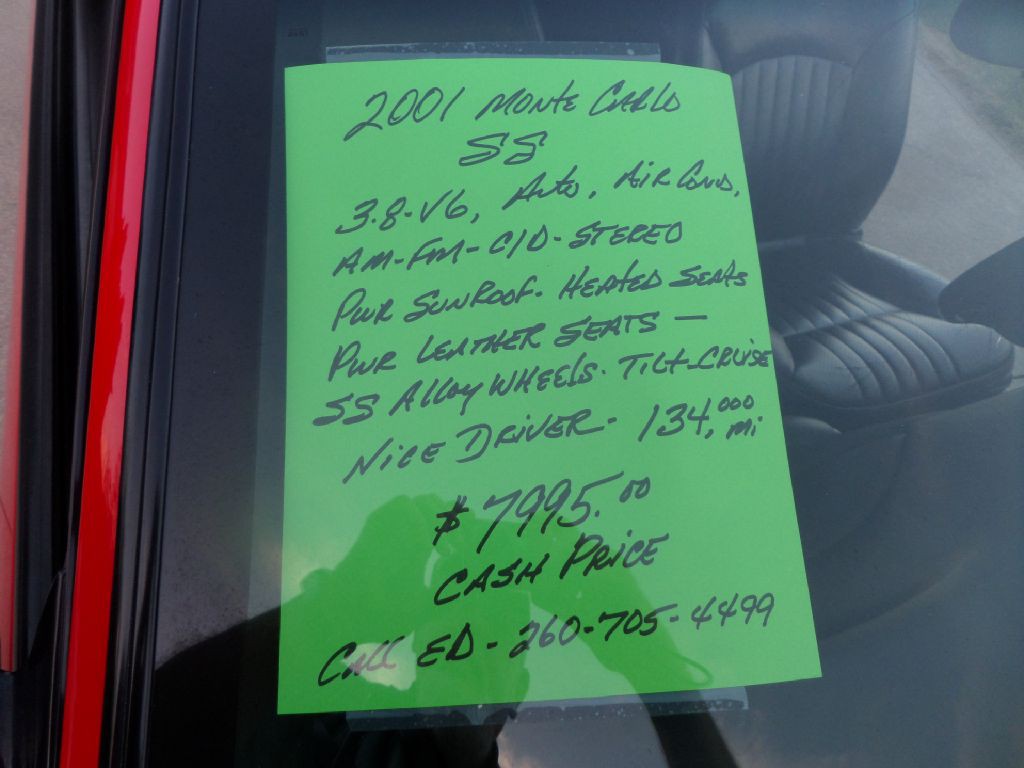 2001 Chevrolet Monte Carlo Image 14