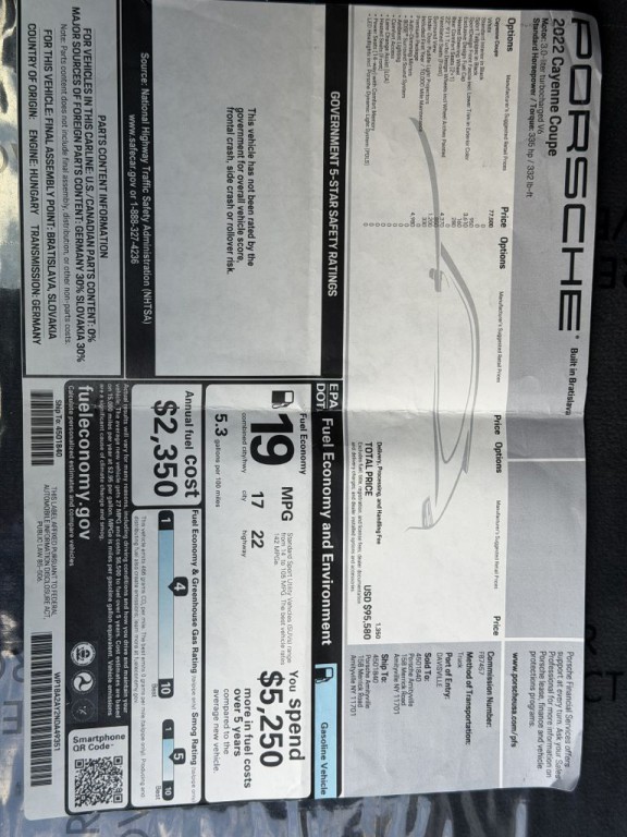 2022 Porsche Cayenne Image 69