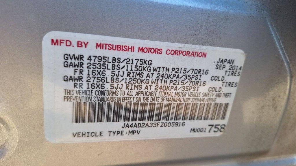 2015 Mitsubishi Outlander Image 20