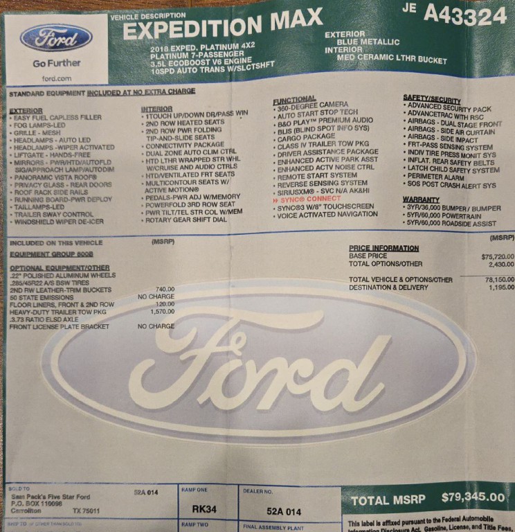 2018 Ford Expedition Image 4