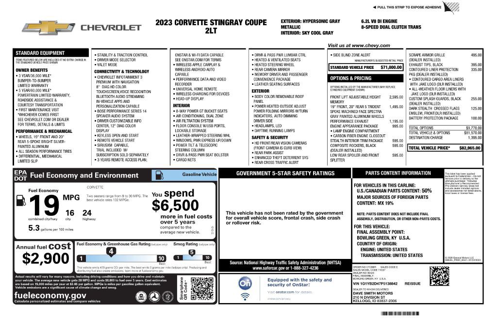 2023 Chevrolet Corvette Image 6