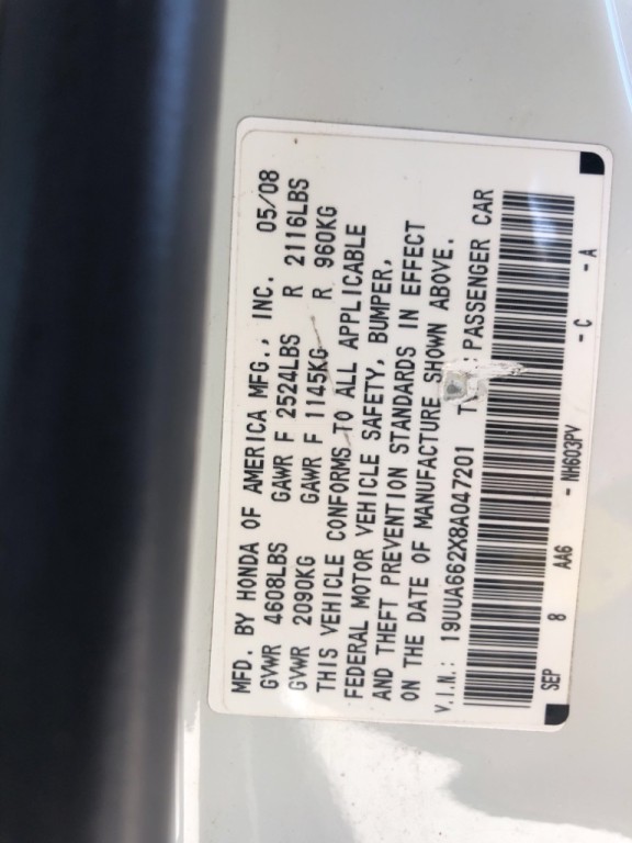 2008 Acura TL Image 15