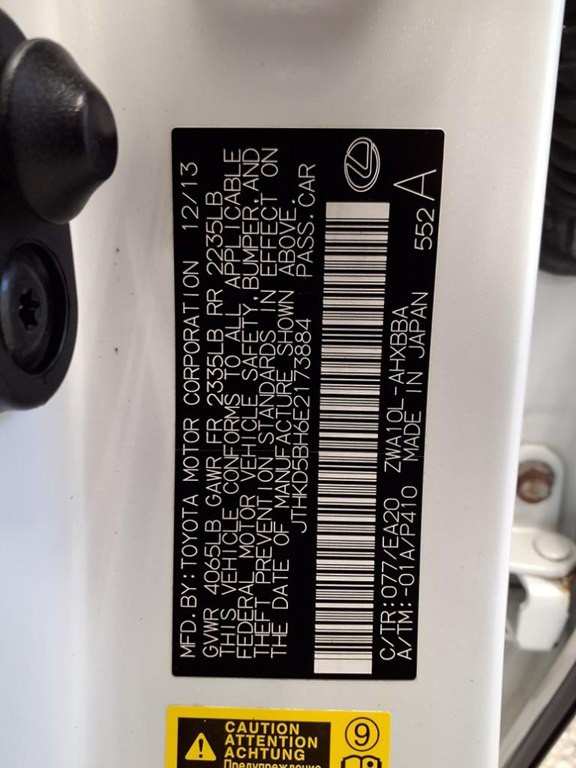 2014 Lexus CT 200h Image 23