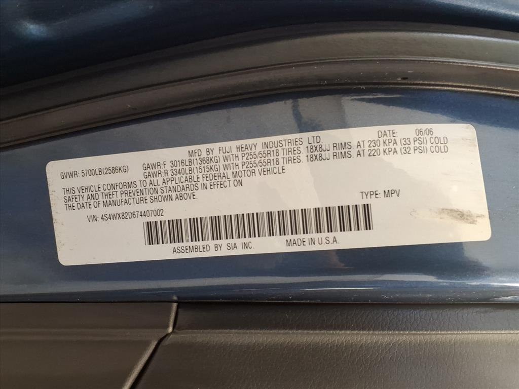 2007 Subaru Tribeca Image 20