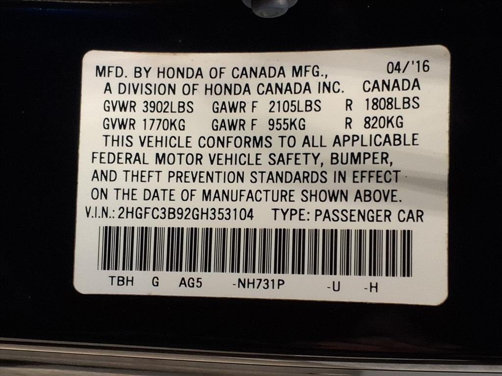 2016 Honda Civic Image 22