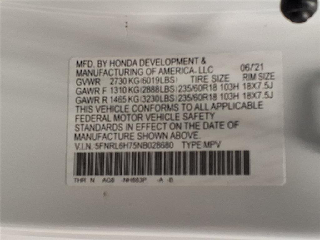 2022 Honda Odyssey Image 24