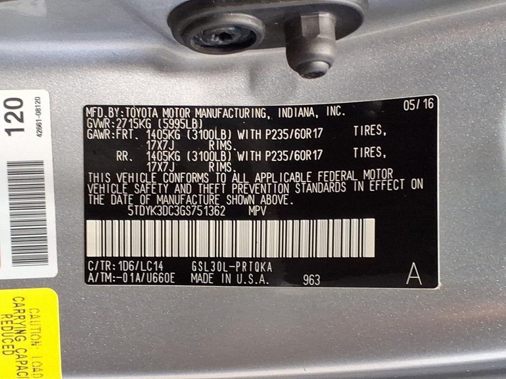 2016 Toyota Sienna Image 22