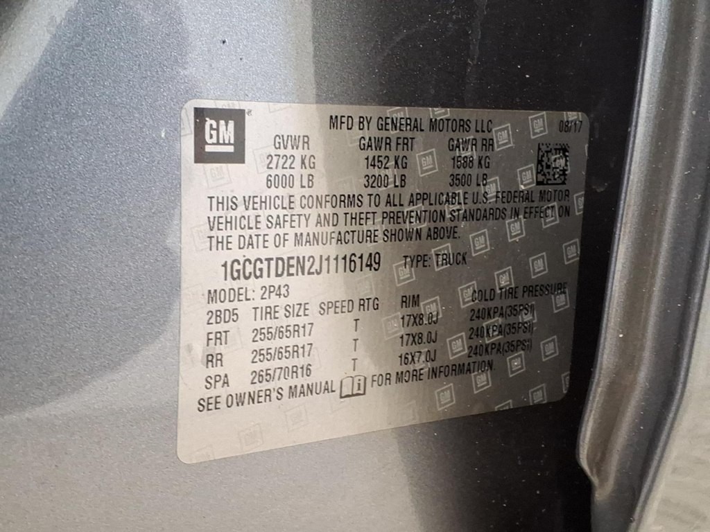 2018 Chevrolet Colorado Image 24