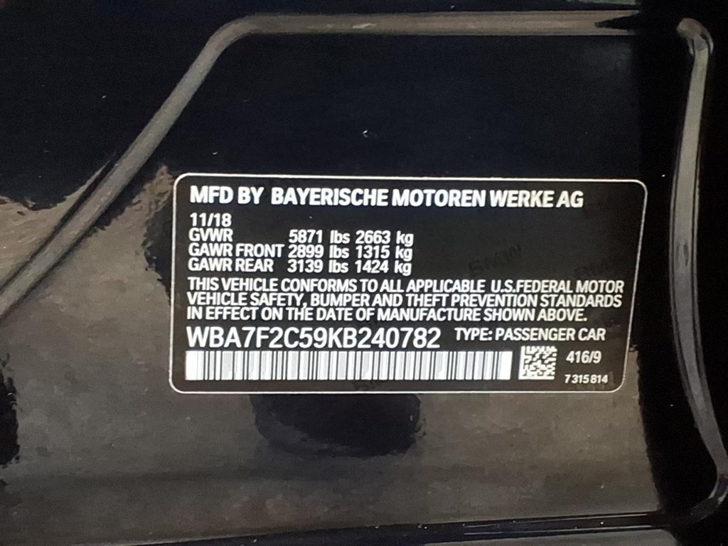 2019 BMW 7 Series Image 27