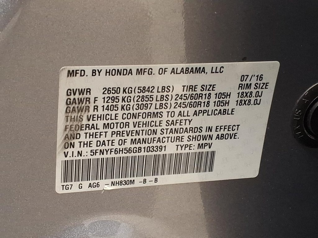 2016 Honda Pilot Image 23