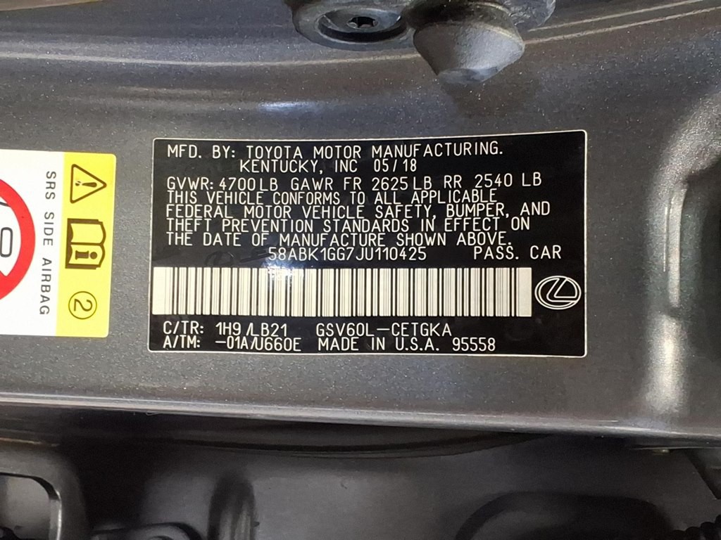 2018 Lexus ES 350 Image 25