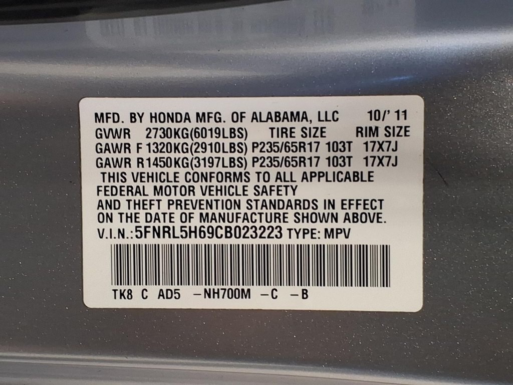 2012 Honda Odyssey Image 22