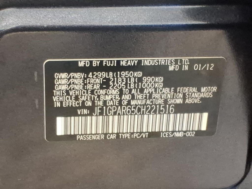 2012 Subaru Impreza Image 20