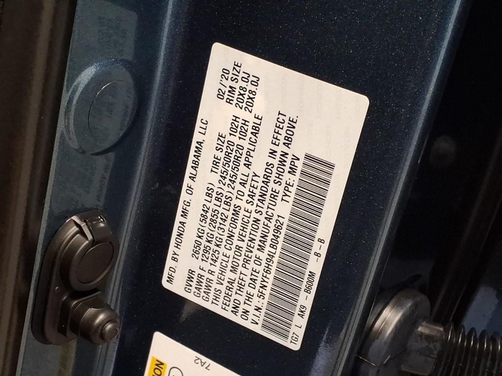 2020 Honda Pilot Image 28