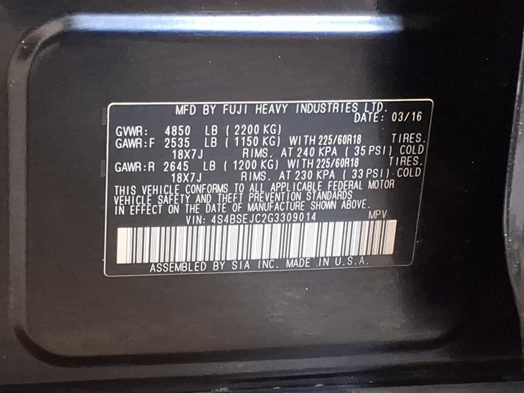 2016 Subaru Outback Image 23