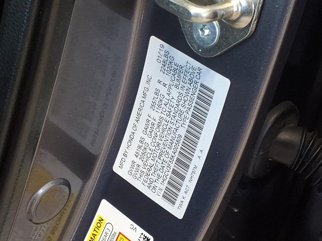 2019 Honda Accord Image 23