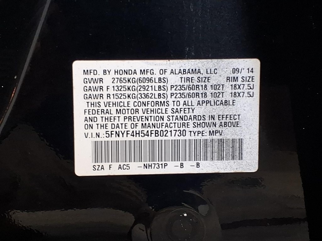 2015 Honda Pilot Image 22
